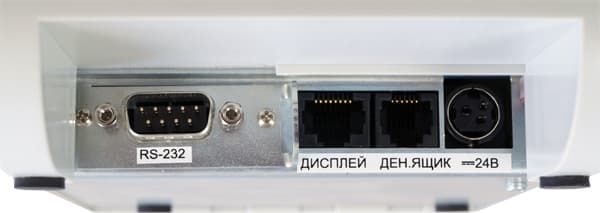 разьемы для подключения внешних устройств Меркурий 119К